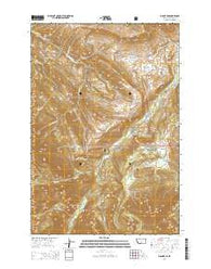 Mount Rae Montana Current topographic map, 1:24000 scale, 7.5 X 7.5 Minute, Year 2014
