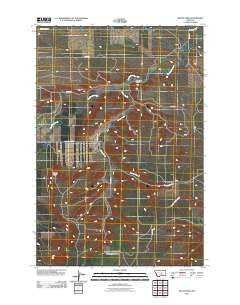Mount Sinai Montana Historical topographic map, 1:24000 scale, 7.5 X 7.5 Minute, Year 2011
