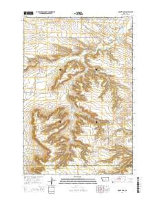 Mount Sinai Montana Current topographic map, 1:24000 scale, 7.5 X 7.5 Minute, Year 2014