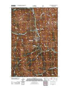 Mount Wright Montana Historical topographic map, 1:24000 scale, 7.5 X 7.5 Minute, Year 2011