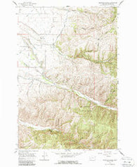 Mountain House Montana Historical topographic map, 1:24000 scale, 7.5 X 7.5 Minute, Year 1964