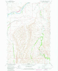 Mountain Pocket Creek Montana Historical topographic map, 1:24000 scale, 7.5 X 7.5 Minute, Year 1964