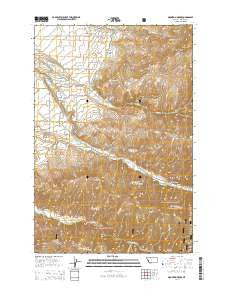 Mountain House Montana Current topographic map, 1:24000 scale, 7.5 X 7.5 Minute, Year 2014
