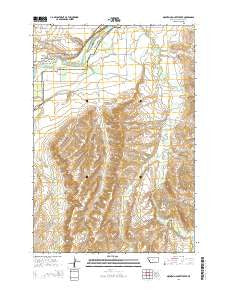 Mountain Pocket Creek Montana Current topographic map, 1:24000 scale, 7.5 X 7.5 Minute, Year 2014