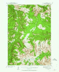Mt Douglas Montana Historical topographic map, 1:62500 scale, 15 X 15 Minute, Year 1941