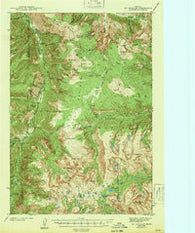 Mt Douglas Montana Historical topographic map, 1:62500 scale, 15 X 15 Minute, Year 1943