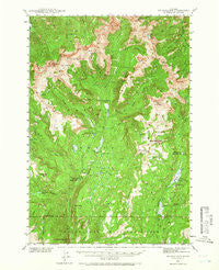 Mt Wallace Montana Historical topographic map, 1:62500 scale, 15 X 15 Minute, Year 1940