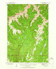 Mt Wallace Montana Historical topographic map, 1:62500 scale, 15 X 15 Minute, Year 1940