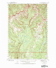 Mt Wallace Montana Historical topographic map, 1:62500 scale, 15 X 15 Minute, Year 1940
