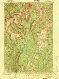 Mt Wallace Montana Historical topographic map, 1:62500 scale, 15 X 15 Minute, Year 1943