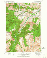 Mt Wood Montana Historical topographic map, 1:62500 scale, 15 X 15 Minute, Year 1939