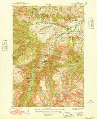 Mt Wood Montana Historical topographic map, 1:62500 scale, 15 X 15 Minute, Year 1939