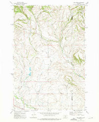 Mud Creek Montana Historical topographic map, 1:24000 scale, 7.5 X 7.5 Minute, Year 1972