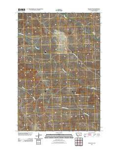 Mud Butte Montana Historical topographic map, 1:24000 scale, 7.5 X 7.5 Minute, Year 2011