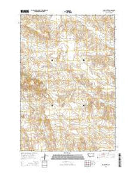Mud Butte Montana Current topographic map, 1:24000 scale, 7.5 X 7.5 Minute, Year 2014