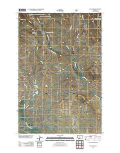 Mud Creek Montana Historical topographic map, 1:24000 scale, 7.5 X 7.5 Minute, Year 2011