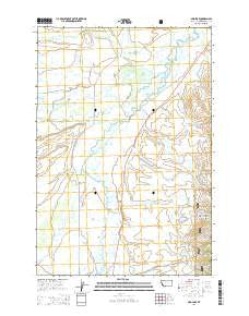 Mud Lake Montana Current topographic map, 1:24000 scale, 7.5 X 7.5 Minute, Year 2014