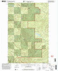 Murr Peak Montana Historical topographic map, 1:24000 scale, 7.5 X 7.5 Minute, Year 1999