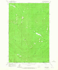 Murr Peak Montana Historical topographic map, 1:24000 scale, 7.5 X 7.5 Minute, Year 1964
