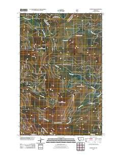 Murr Peak Montana Historical topographic map, 1:24000 scale, 7.5 X 7.5 Minute, Year 2011