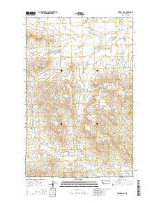 Murray Hill Montana Current topographic map, 1:24000 scale, 7.5 X 7.5 Minute, Year 2014
