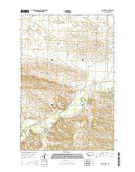 Musselshell Montana Current topographic map, 1:24000 scale, 7.5 X 7.5 Minute, Year 2014