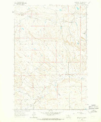Musselshell NW Montana Historical topographic map, 1:24000 scale, 7.5 X 7.5 Minute, Year 1963