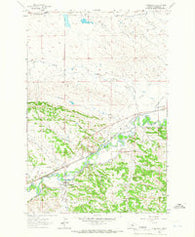 Musselshell Montana Historical topographic map, 1:24000 scale, 7.5 X 7.5 Minute, Year 1963