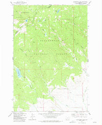 Mussigbrod Lake Montana Historical topographic map, 1:24000 scale, 7.5 X 7.5 Minute, Year 1977