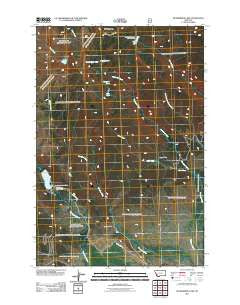 Mussigbrod Lake Montana Historical topographic map, 1:24000 scale, 7.5 X 7.5 Minute, Year 2011