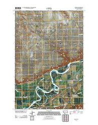 Myers Montana Historical topographic map, 1:24000 scale, 7.5 X 7.5 Minute, Year 2011