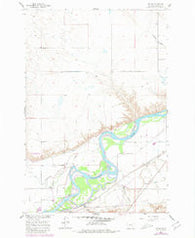 Myers Montana Historical topographic map, 1:24000 scale, 7.5 X 7.5 Minute, Year 1960