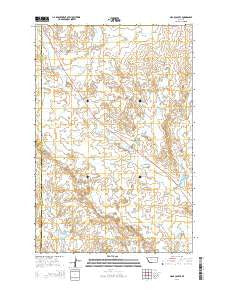 N Bar Coulee Montana Current topographic map, 1:24000 scale, 7.5 X 7.5 Minute, Year 2014
