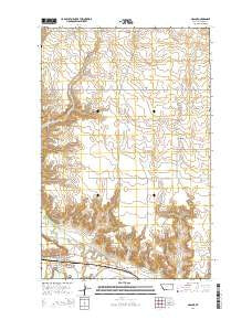 Nashua Montana Current topographic map, 1:24000 scale, 7.5 X 7.5 Minute, Year 2014