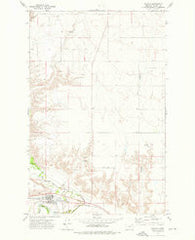 Nashua Montana Historical topographic map, 1:24000 scale, 7.5 X 7.5 Minute, Year 1972
