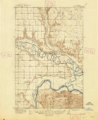 Nashua Montana Historical topographic map, 1:62500 scale, 15 X 15 Minute, Year 1916