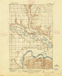 Nashua Montana Historical topographic map, 1:62500 scale, 15 X 15 Minute, Year 1916