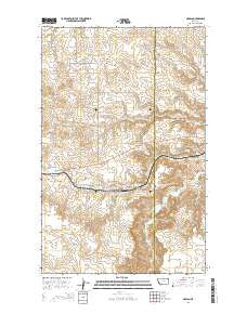 Navajo Montana Current topographic map, 1:24000 scale, 7.5 X 7.5 Minute, Year 2014