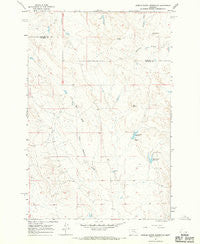 Needle Butte Reservoir Montana Historical topographic map, 1:24000 scale, 7.5 X 7.5 Minute, Year 1965