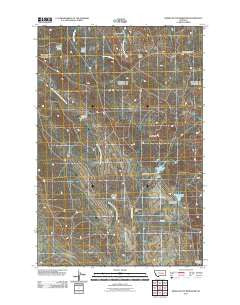 Needle Butte Reservoir Montana Historical topographic map, 1:24000 scale, 7.5 X 7.5 Minute, Year 2011