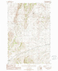 Negro Hollow Montana Historical topographic map, 1:24000 scale, 7.5 X 7.5 Minute, Year 1987