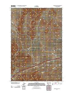 Negro Hollow Montana Historical topographic map, 1:24000 scale, 7.5 X 7.5 Minute, Year 2011