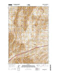 Negro Hollow Montana Current topographic map, 1:24000 scale, 7.5 X 7.5 Minute, Year 2014