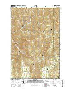 Neihart Montana Current topographic map, 1:24000 scale, 7.5 X 7.5 Minute, Year 2014