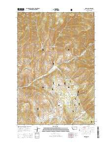 Nelson Montana Current topographic map, 1:24000 scale, 7.5 X 7.5 Minute, Year 2014