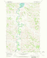Nelson Coulee Montana Historical topographic map, 1:24000 scale, 7.5 X 7.5 Minute, Year 1967