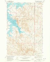 Nelson Creek Bay Montana Historical topographic map, 1:24000 scale, 7.5 X 7.5 Minute, Year 1973