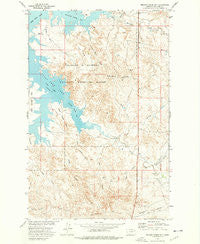 Nelson Creek Bay Montana Historical topographic map, 1:24000 scale, 7.5 X 7.5 Minute, Year 1973
