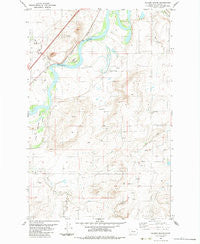 Nelson Island Montana Historical topographic map, 1:24000 scale, 7.5 X 7.5 Minute, Year 1983