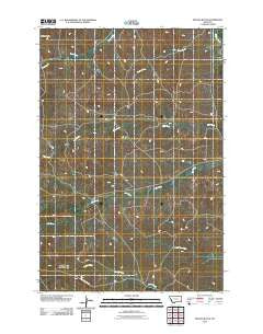Nelson Butte Montana Historical topographic map, 1:24000 scale, 7.5 X 7.5 Minute, Year 2011